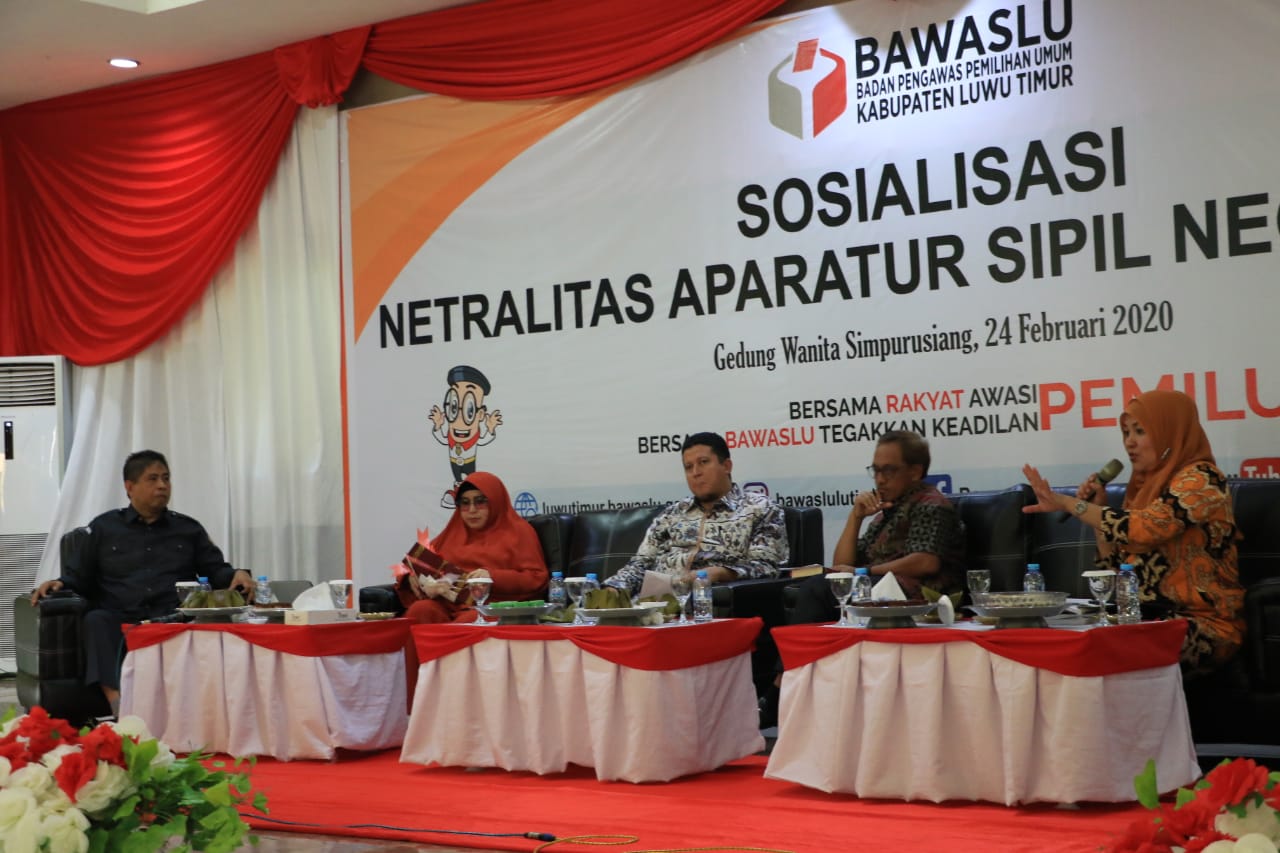 Bawaslu Lutim Sosialisasi Netralitas ASN Dalam Pilkada 2020